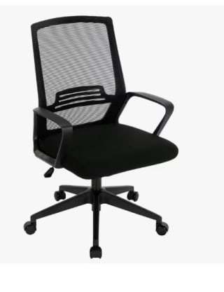 Silla De Oficina Giratoria con Soporte Lumbar, Ruedas y Tela de Malla por 36.78€ (Cuenta Nueva 24.78€)