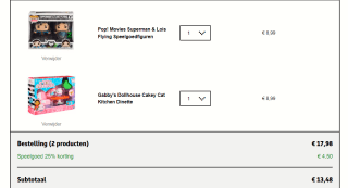 25% extra kassakorting op heel veel speelgoed bij Kruidvat