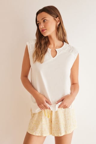 Pijama corto algodón paisley para Mujer por 5.9€