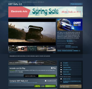 DiRT Rally 2.0 Standard/GOTY Steam por 3,99€