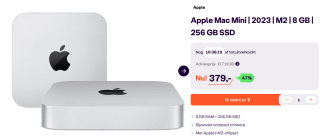 Apple Mac Mini M2 8/10-Core/8GB/256GBSSD MacOS voor €379 bij iBOOD