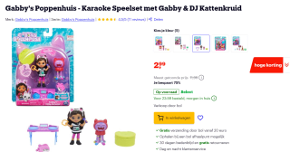 Gabby’s Poppenhuis Gabby en Kiho de kittenhoorn voor €2,99 bij Bol.com