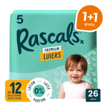 1+1 gratis op alle Rascals+ friends luiers en Rascals Cocomelon luierbroekjes bij Trekpleister