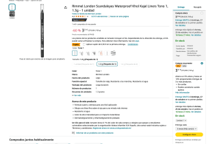Rimmel London Scandaleyes Waterproof Khol Kajal Liners Tono 1 por 2,95€
