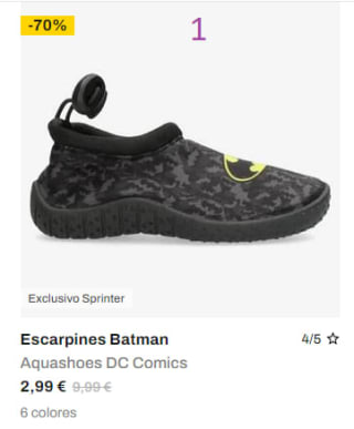 Recopilación ropa, accesorios y calzado de la marcar DC Comics desde 2,99€