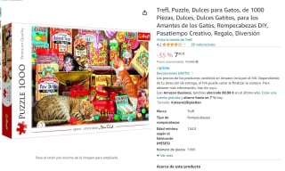 Puzzle, Dulces para Gatos, de 1000 Piezas marca Trefl por 7,80€