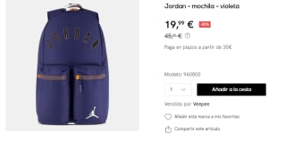 Mochila Nike Air Jordan por 19.99€