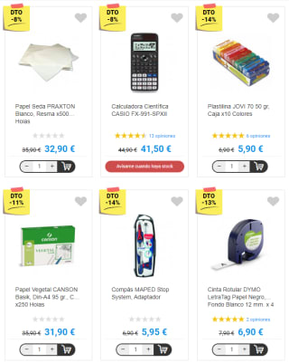 Hasta 50% dto y dobles puntos en Papel Store