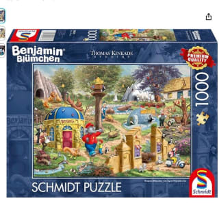 Puzzle 1000 piezas Schmidt Spiele 58423 Thomas Kinkade un dia en el Zoologico por 6,70€
