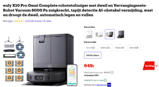 eufy Clean X10 Pro Omni robotstofzuiger met dweilfunctie voor €649 bij Bol