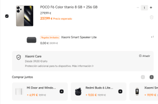 Xiaomi POCO F6 de 8GB/256GB + Gratis Xiaomi Smart Speaker Lite por 237,99€