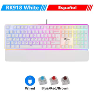 Teclado mecánico con cable RK ROYAL KLUDGE RK918 completo 100% a solo 46,39€