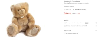 Oso de Peluche con purpurina Nude por 50.97€