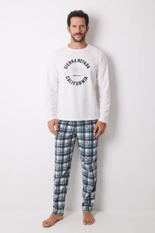 Pijama largo de hombre polar "Sierra Nevada" por 11.99€