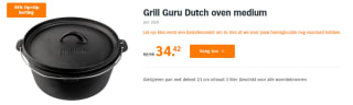 Grill Guru Dutch oven medium voor €34,42 bij Albert Heijn
