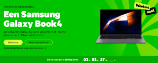 Gratis Samsung Galaxy Book4 bij 2 jarig KPN internet abonnement