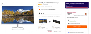 Monitor HP M27fq 27" LED QHD 75Hz FreeSync por 199€
