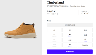 Botines Casual para Hombre Timberland BRADSTREET ULTRA CHUKKA por 58€