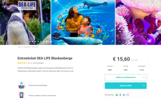 Toegangstickets voor Sea Life Blankenberge voor €15,60 via Tripper