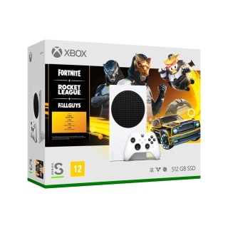 Console da Microsoft, modelo Xbox Series S de 512GB, Jogo Fortnite, Rocket League e Fall Guys - R$ 2.149,99