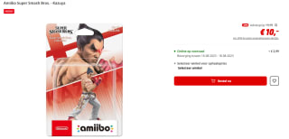 Nintendo Switch Amiibo Kazuya voor €10 bij de MediaMarkt
