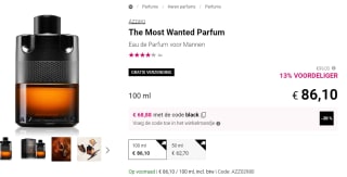 AZZARO The Most Wanted Parfum 100ML voor €68,88 bij Notino