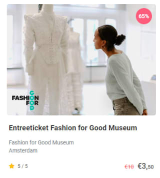 €2,70 extra korting bij Tripper