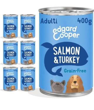 Pack de 6×400g Edgar y Cooper Pienso perros adultos por 9,21€.