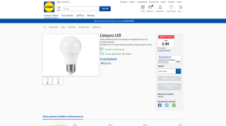 Lámpara LED por 2,49€