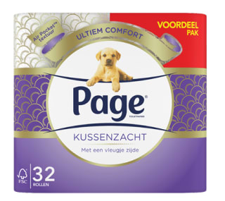Page Kussenzacht toiletpapier 32 rollen voor€9,10 bij de Makro
