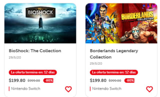 80% de descuento en juegos seleccionados en Nintendo