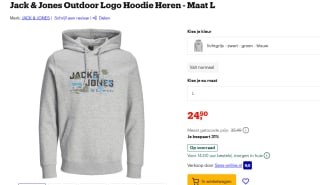 Jack & jones Outdoor Hoodie vanaf €24,50 bij Bol