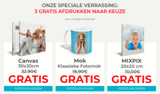 1 gratis foto product naar keuze bij Bestecanvas