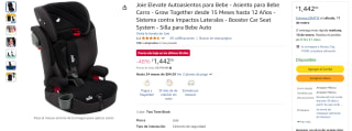 Joie Elevate Autoasiento para Bebe por $1,442 | Descuento Amazon
