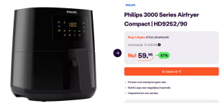 Philips Airfryer - Heteluchtfriteuse met Rapid Air Technologie voor €59,95 bij Ibood