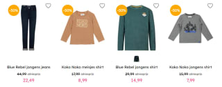 50% korting op alles van Tumble 'N Dry, Koko Noko en Blue Rebel bij Kixx