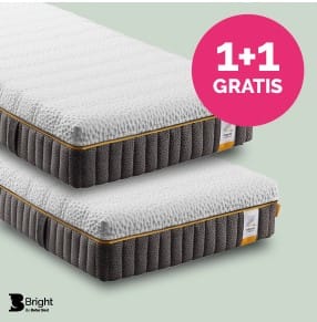 1+1 gratis of 25% korting op 1 op B Bright matrassen bij Beter Bed