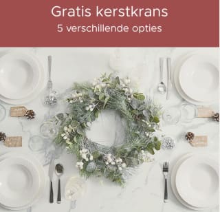 Gratis kerstkrans bij besteding vanaf €200 bij Beliani