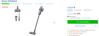 Dyson V15 Detect stofzuiger voor €579 bij Coolblue