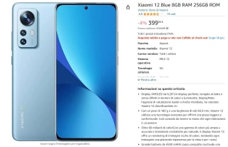 Xiaomi 12 8GB/256GB voor €399 bij Amazon