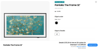 Pantalla Samsung The Frame 32" por $5,232 | Cupón