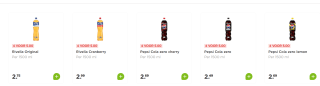 Pepsi, Rivella of 7up à 1,5 liter 4 stuks voor €5 bij de Plus