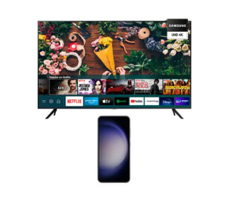 Combo Smartphone Samsung Galaxy S23 5G + Smart TV LED Samsung 50" 4K por $999.990