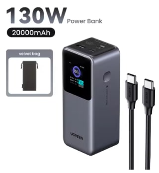 Powerbank UGREEN Nexode 200W 25000mAh $1,291 | Cupón AliExpress