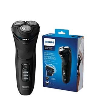 Afeitadora eléctrica - Philips S3233/52, Afeitado apurado y cómodo, Uso en seco y húmedo por 28.99€