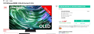 TV 65" OLED Samsung TQ65S90D 4K Ultra HD + 200€ reembolso por 1.159€
