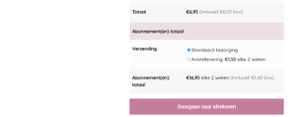 €10 korting op abonnementen + gratis vaas bij Bloemenvandeteler
