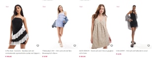 Diverse jurken vanaf €4,34 bij Asos