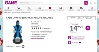 Exquisite Gaming - Cable Guy Sub-Zero Mortal Komba por 14,99€