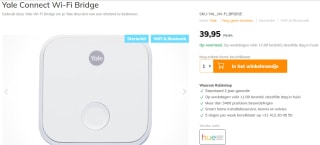 Yale Connect Wi-Fi Bridge voor €39,95 bij Robbshop